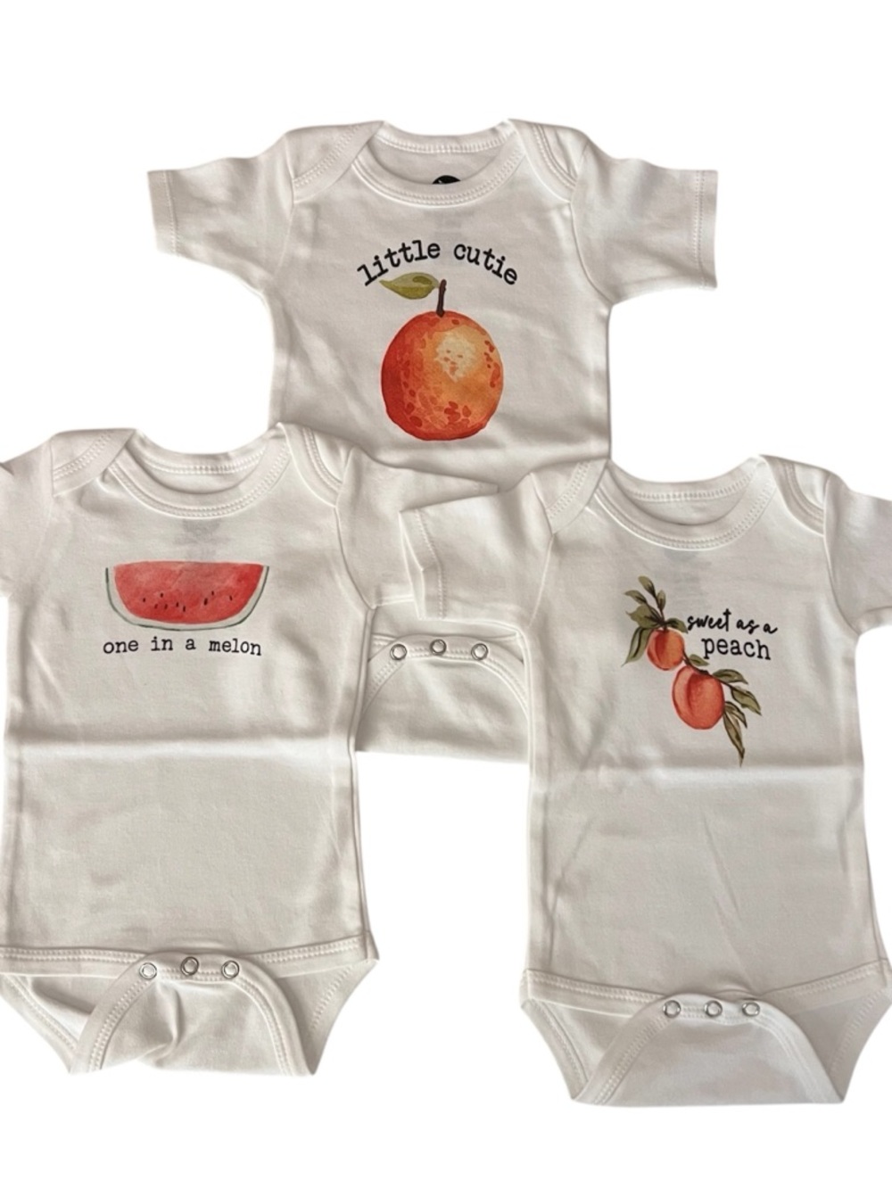 Bitty + Boho fruit bodysuits